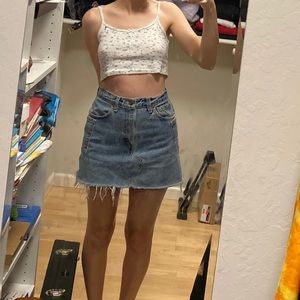 levi’s vintage deconstructed skirt